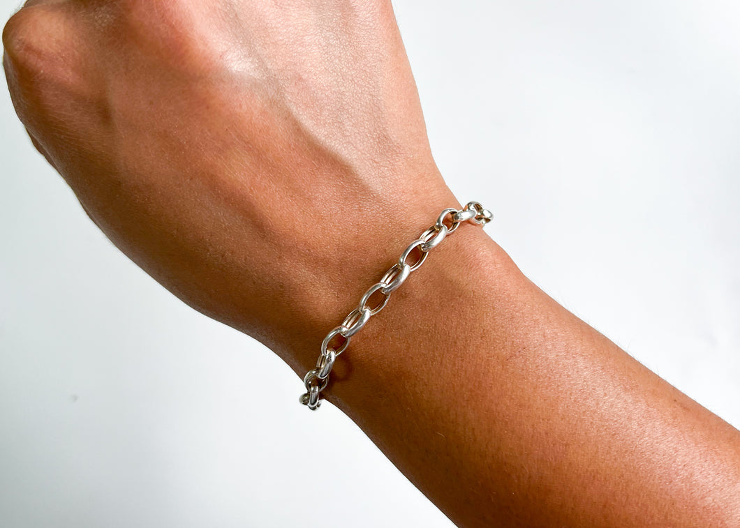 Sterling Rolo Chain Bracelet
