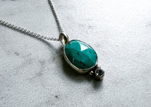 Load image into Gallery viewer, Turquoise &amp; Sapphire Pendant
