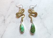 Load image into Gallery viewer, Sonoran Gold Snake Earrings
