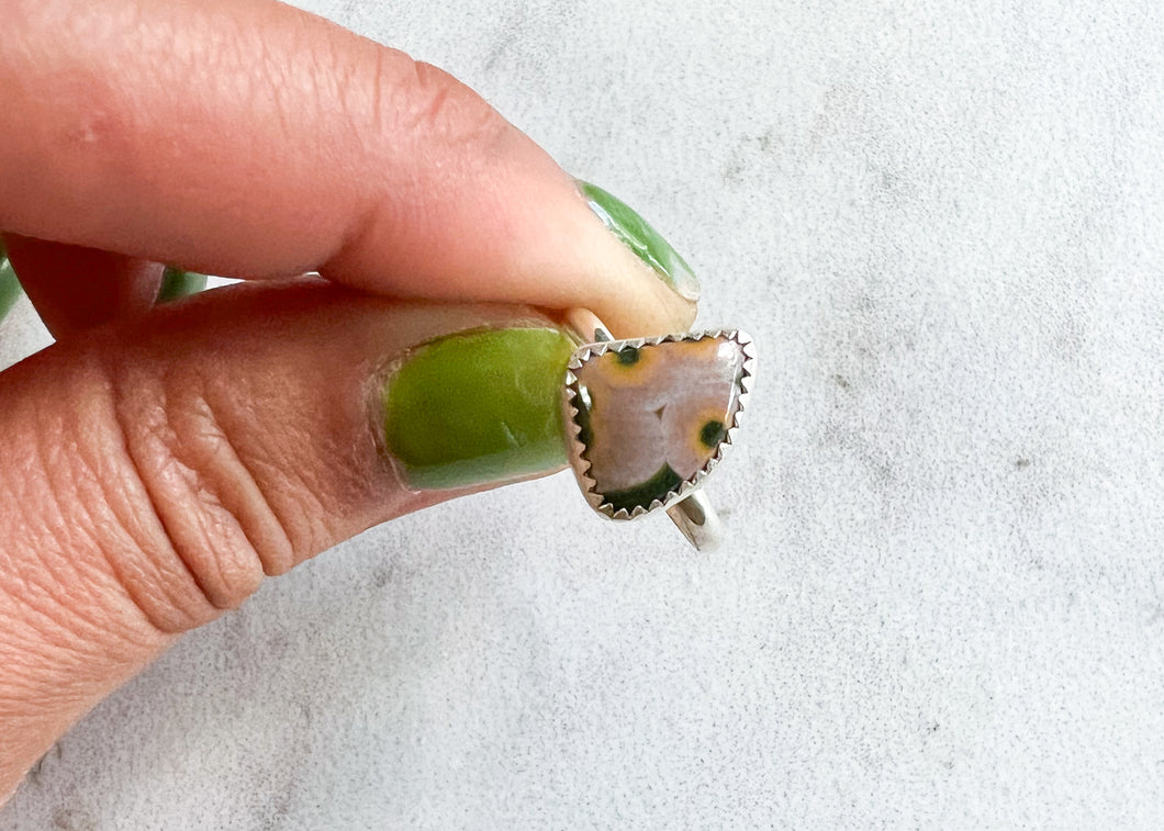 Little Ocean Jasper Ring - sz. 5.25