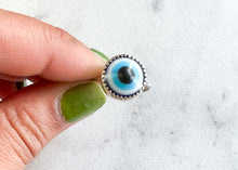 Load image into Gallery viewer, Little Evil Eye Ring - sz. 7.25

