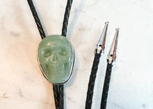 Load image into Gallery viewer, Jade Skull Bolo Tie
