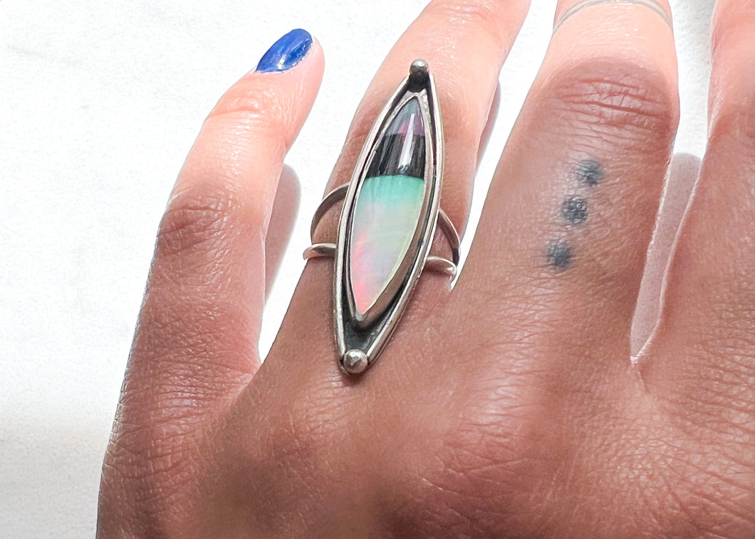 Aurora Opal Ring - sz. 6.75