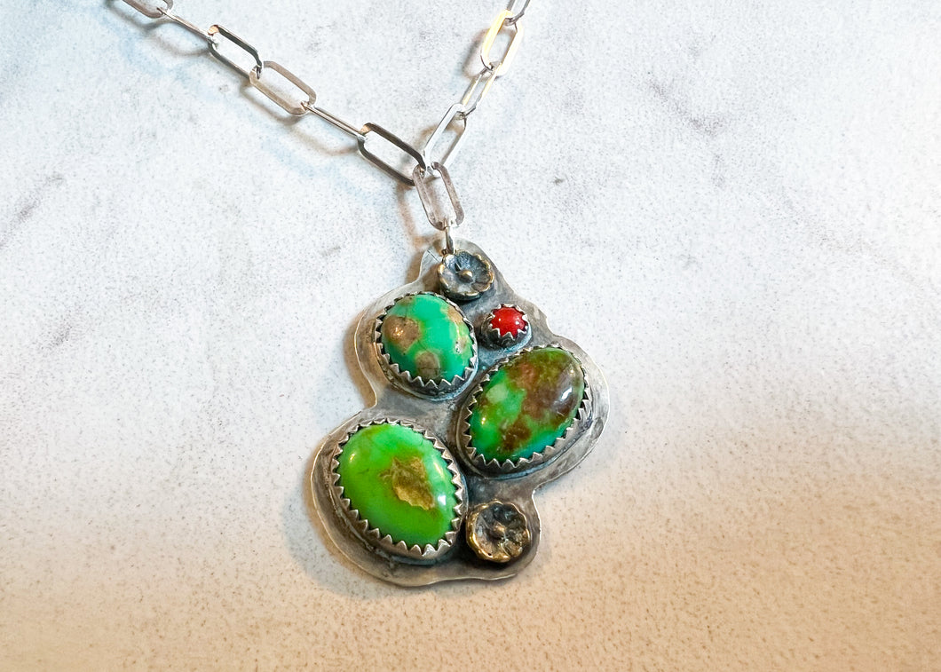 Prickly Pear In Bloom Pendant