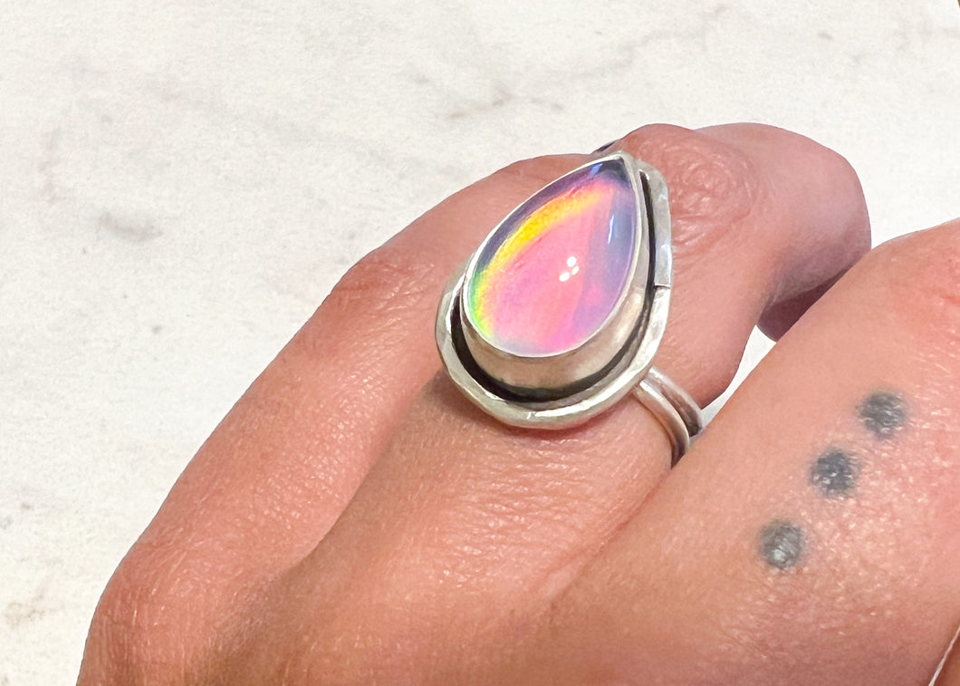 Aurora Opal Ring - sz. 5