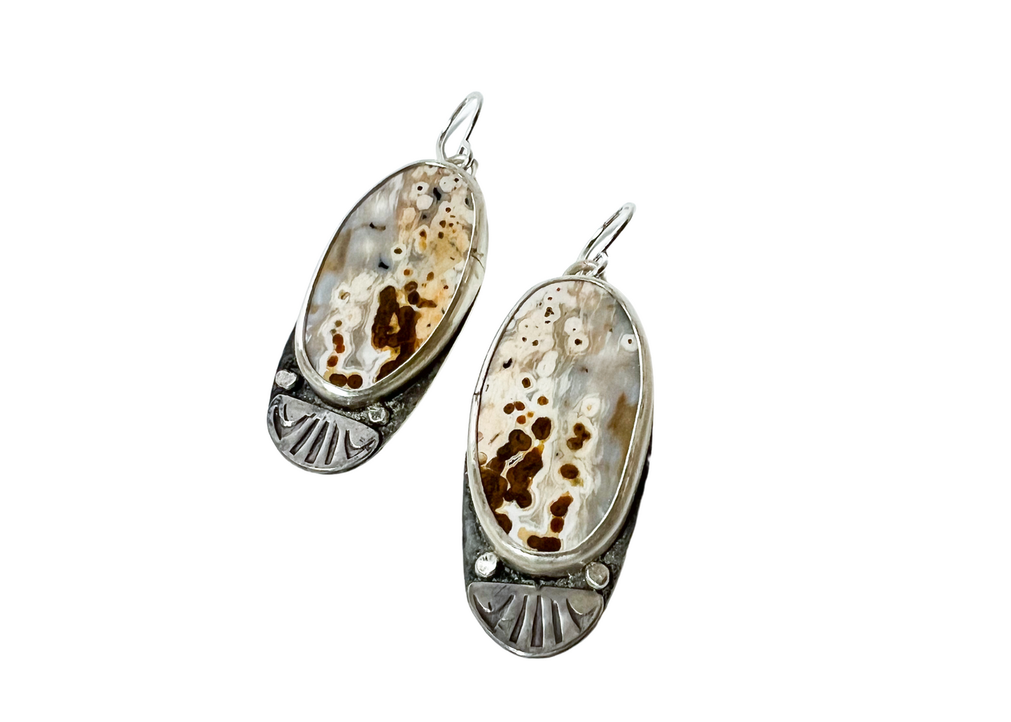 Ocean Jasper Burst Earrings