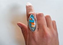 Load image into Gallery viewer, Oyster Turquoise Ring - sz.9
