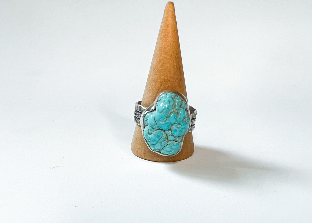 Nugget Turquoise Ring - sz.11